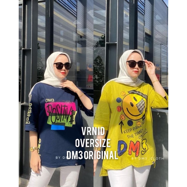 VRN ID- KAOS OVERSIZE DM3 ORIGINAL 100%/ATASAN VIRAL DM3/KAOS WANITA/OVERSIZE/TUNIK OVERSIZE/DM3 ORI