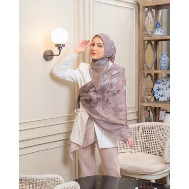TEEBARU  !! Hijab Segiempat Voal Motif  Vita Series| Jilbab Voal | Kerudung Segiempat Voal