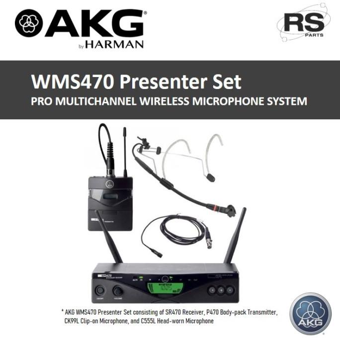 AKG WMS470 Presenter Set Pro Multichannel Wireless Mic System ORIGINAL