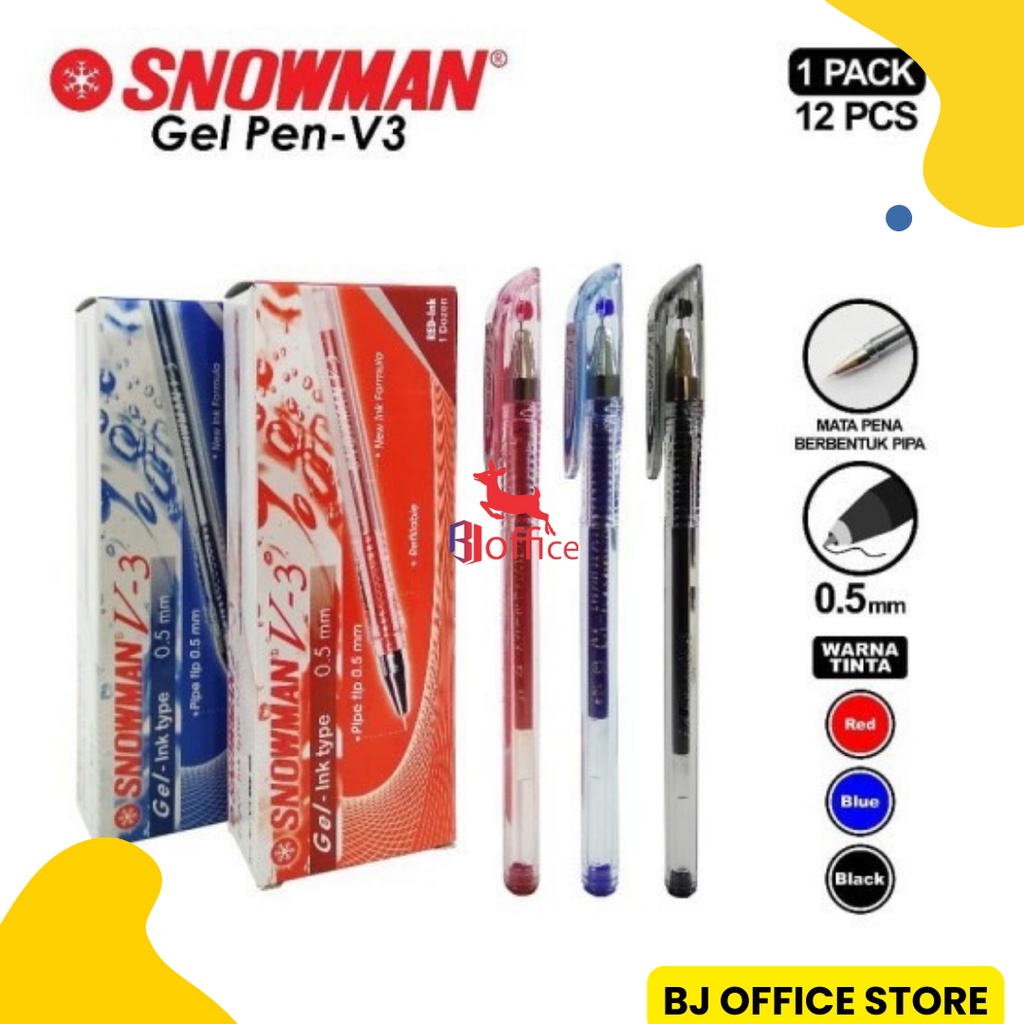 

Snowman Gel Pen V3 0.5mm Per Satuan