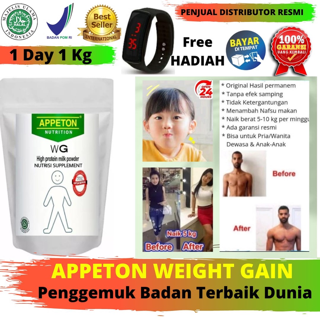 (PROMO) Penggemuk badan - Weight Gain - suplemen penggemuk badan - susu penggemuk badan - obat gemuk