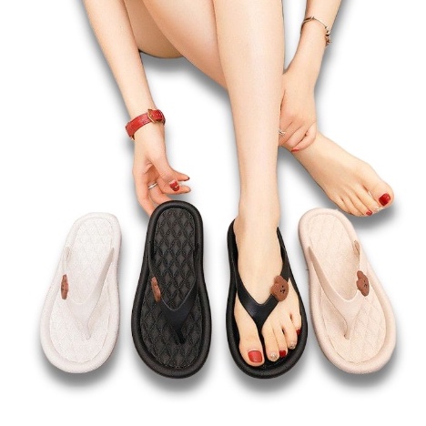 Sandal Wanita Dewasa Motif Cemen BRUANG Terbaru Flip-Flop