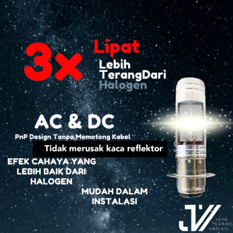 Dop Depan LED bebek matic AC DC Putih / Lampu motor / Lampu depan Motor Led / Lampu Led motor Beat /Lampu depan Led / Lampu Led motor Super terang / Lampu depan motor / Lampu depan Beat