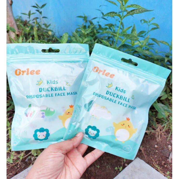 MASKER EARLOOP ANAK/MASKER DUCKBILL ORLEE ANAK 3 Ply