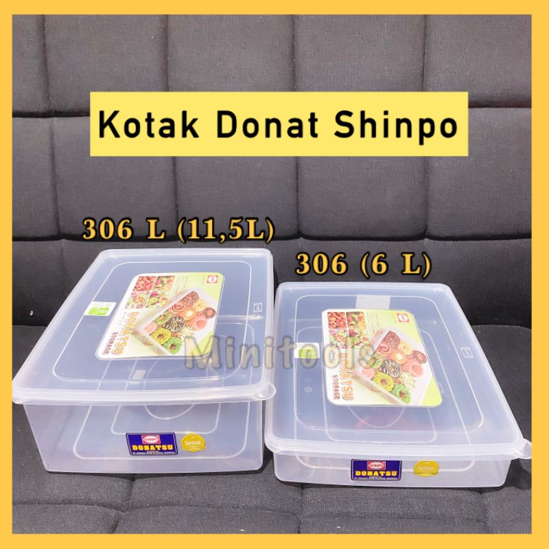 Kotak Donat Shinpo Donatsu 306/306 L Kotak Wadah Makanan