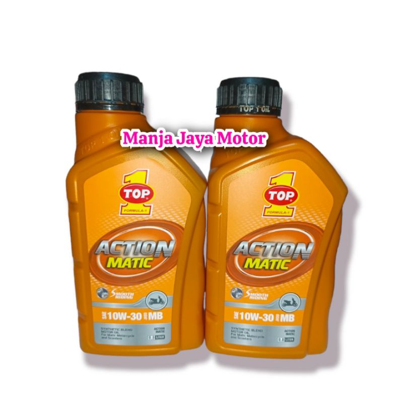 oli mesin top 1 action matic 10w-30 (800ml) syntetic for beat vario scoopy spacy mio m3 mio soul mio j xeon x ride genio pcx
