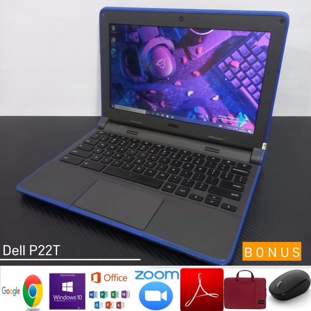 Laptop Dell P22T Intel N2840 Ram 4GB SSD 128GB Windows 10 - Like New Promo!!