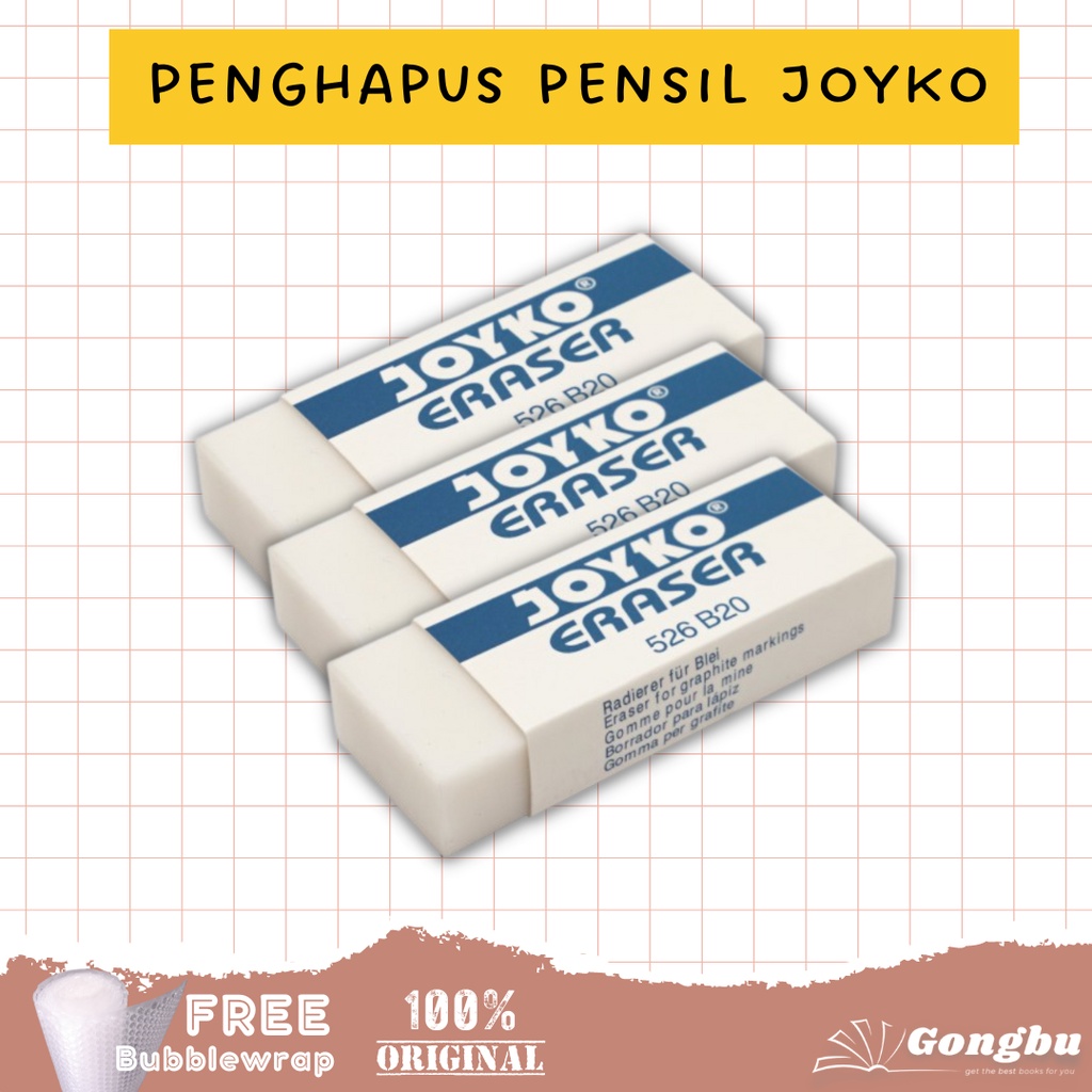 

JOYKO / PENGHAPUS PENSIL / ERASER UKURAN BESAR 526-B20
