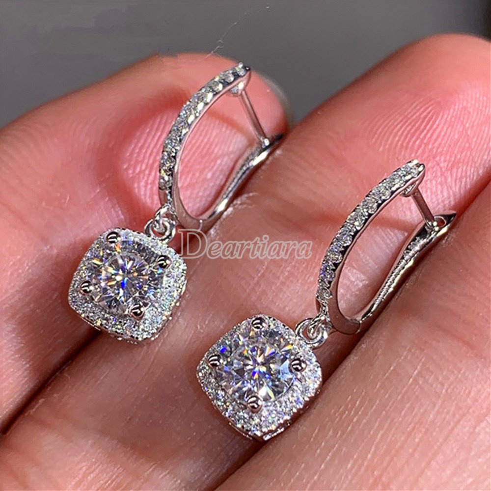 Anting Buckle Micro-Set Bahan Zirkon Untuk Pengantin