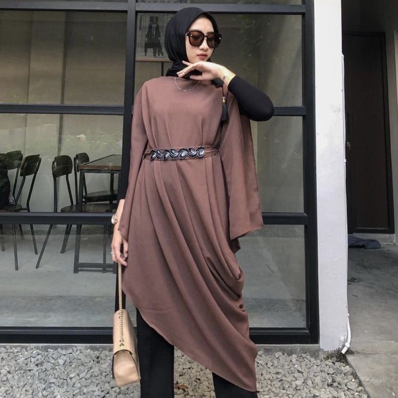 #Outer  Kaftan Rinjani untuk atasan Kondangan Kaftan Viral Bahan Diamon crepe  Kaftan lebaran  Hari 