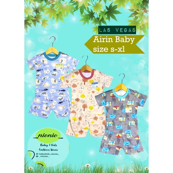 setelan airin baby las vegas setelan baby lengan pendek