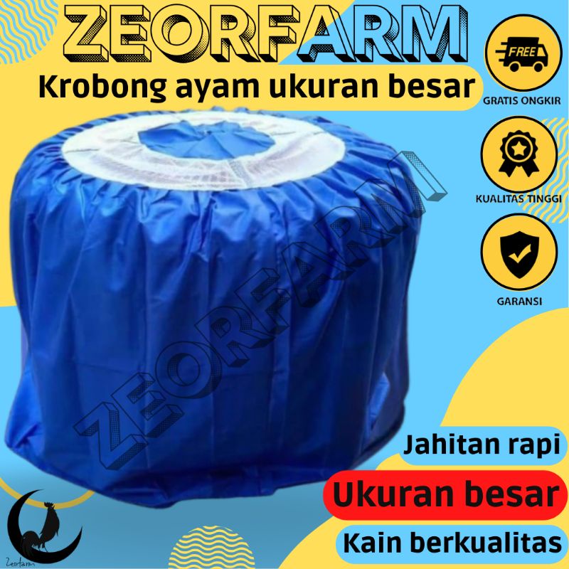 kerobong sangkar ayam aduan ukuran besar berkualitas zeorfarm