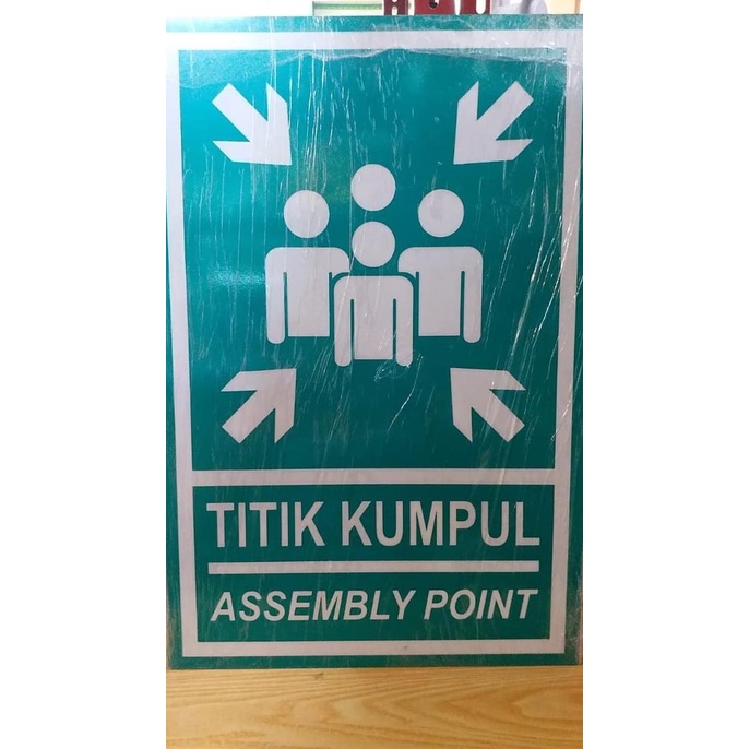 

PLAT TITIK KUMPUL 80x100CM K3 / ASSEMBLY POINT RAMBU K3 ALUMINIUM PLAT