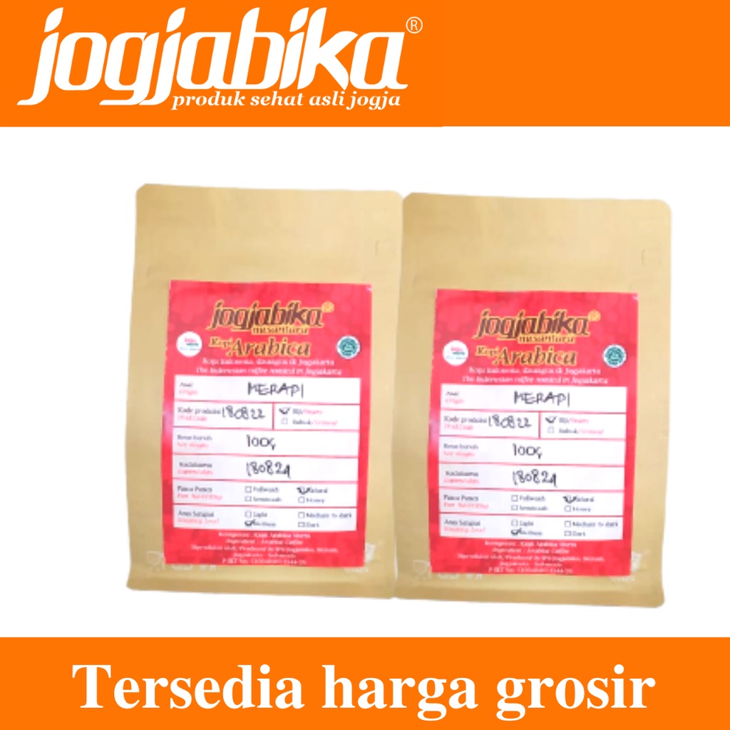 

Kopi Arabika Jawa Merapi Biji Asli Jogja Nusantara 100 g