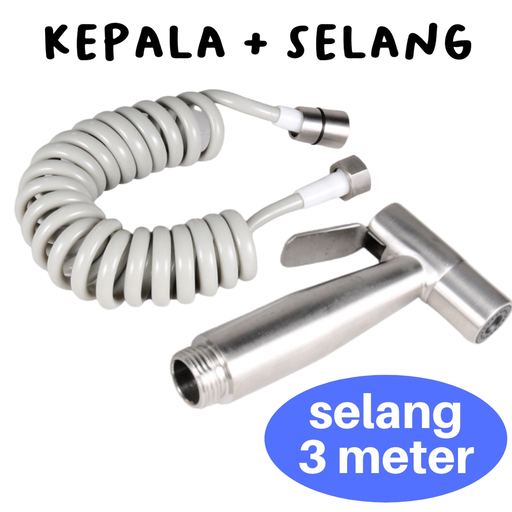 Jet Shower Kloset komplit Toilet Closet Wasser stainless steel (PILIH VARIASI)