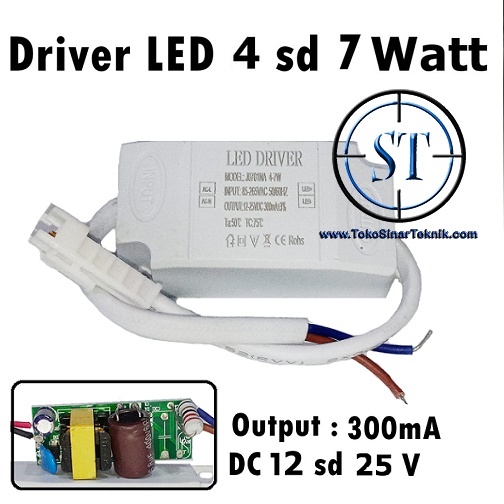 Kit Driver LED + Box 5Led x 1Watt 220VAC