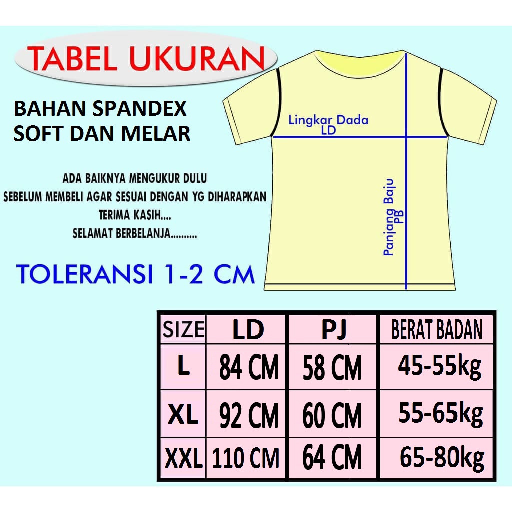 kaos polos wanta lengan pendek