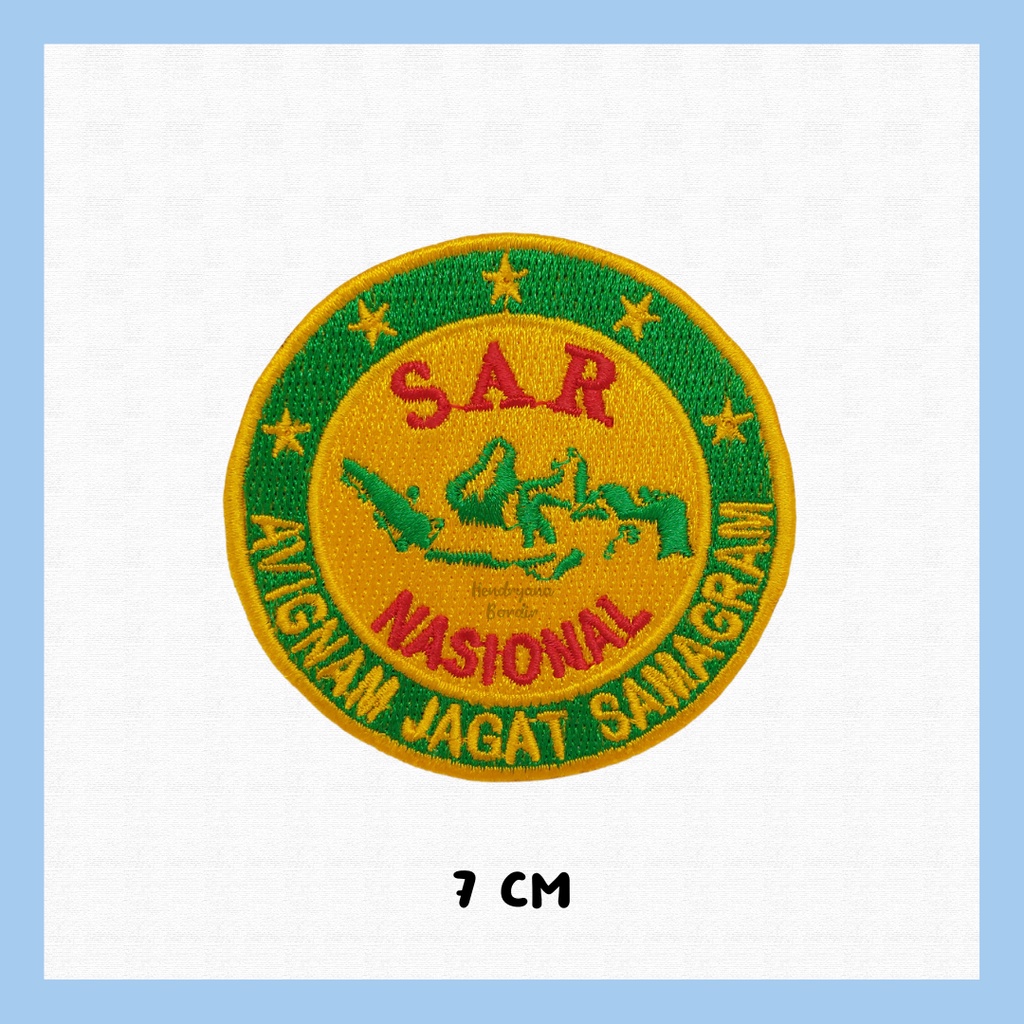 Bordir Logo SAR Nasional — Patch Badge Bet Emblem