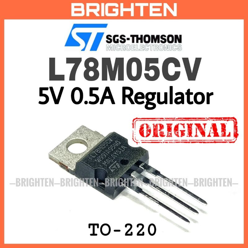 ST L78M05CV 5V 0.5A Regulator 78M05 TO-220