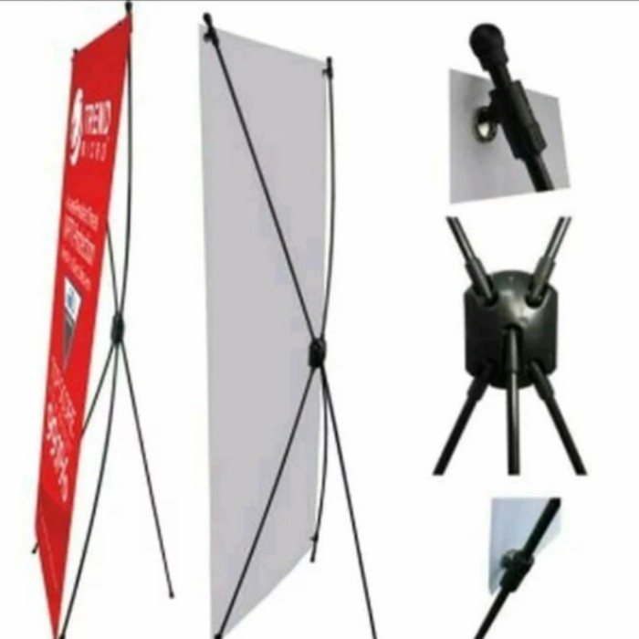 X Banner Fiber 60x160 Stand Standing Banner