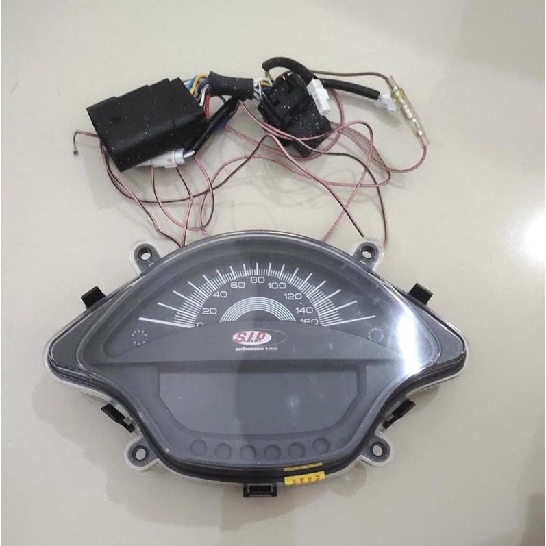 Speedometer speedo SIP black hitam vespa lx / s facelift
