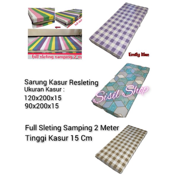 Sarung Kasur Busa Reseleting Motif Terbaru / Sprei Sarung  Kasur Tinggi 15 cm