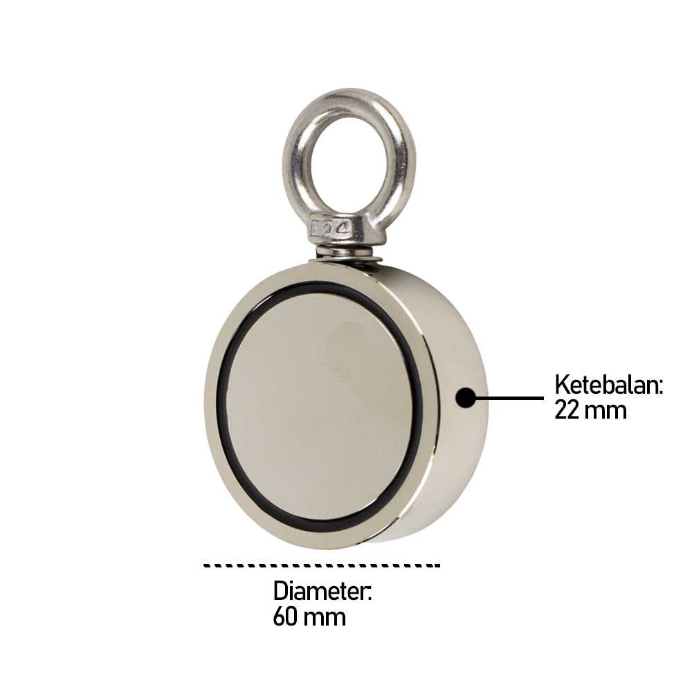 Magnet Hook gantungan Tempel Super Kuat Strong Neodymium Fishing Magnet