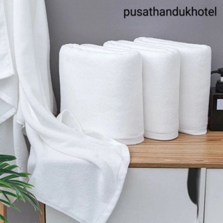 Bath Towel / Handuk Mandi Hotel Bintang 5 Putih Polos 80x160 600gr/pcs 100% katun Premium #2