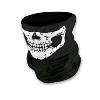 BAFF Masker Hitam Polos - Masker Bandana Baff - Masker Baff Motif Tengkorak