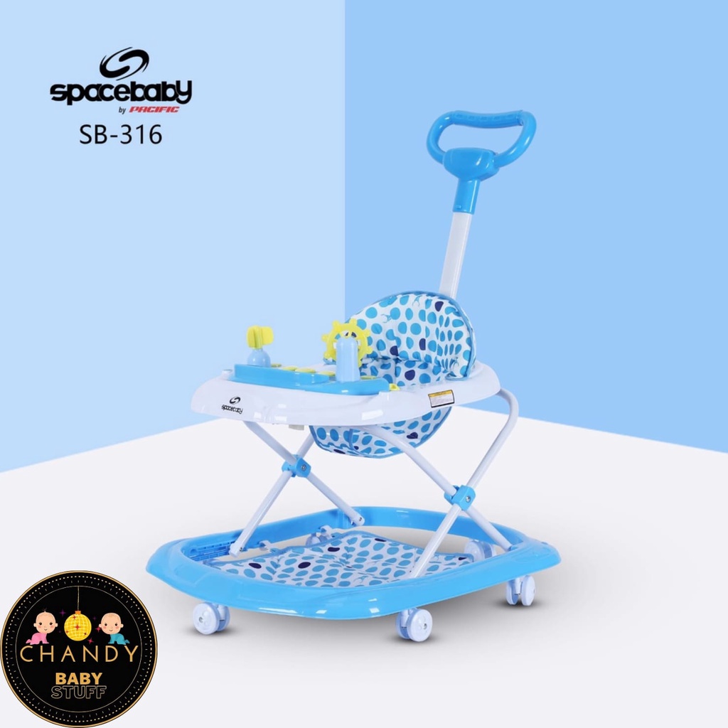 BABY WALKER SPACE BABY SB 316 DENGAN DORONGAN ADA MUSIK DAN LAMPU