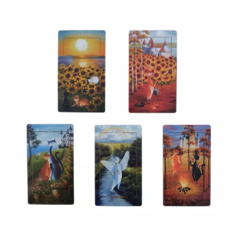 Feline Rider Tarot 12x7cm include guide paper
