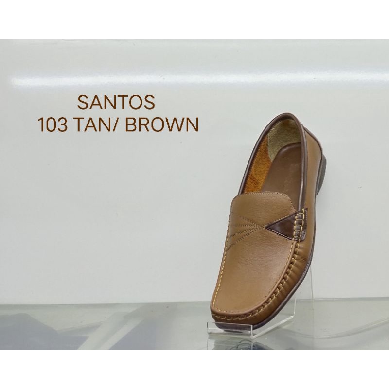 sepatu kantor cowok , sepatu wanita , pansus cewek bahan kulit asli SANTOS