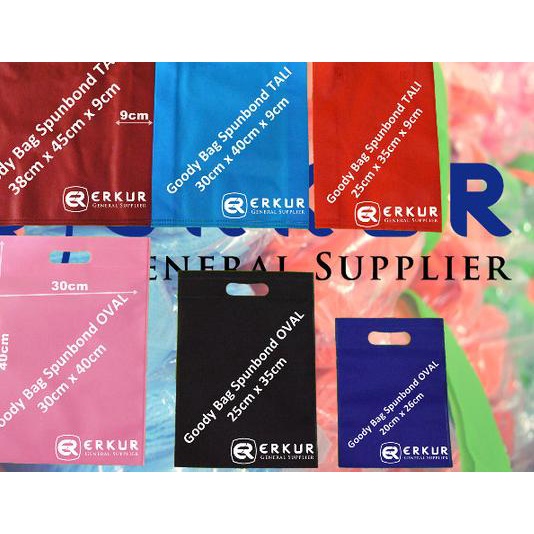 

( Oval 20x26cm ) Goody Bag / Goodie Bag / Eco Bag / Tote Bag Polos
