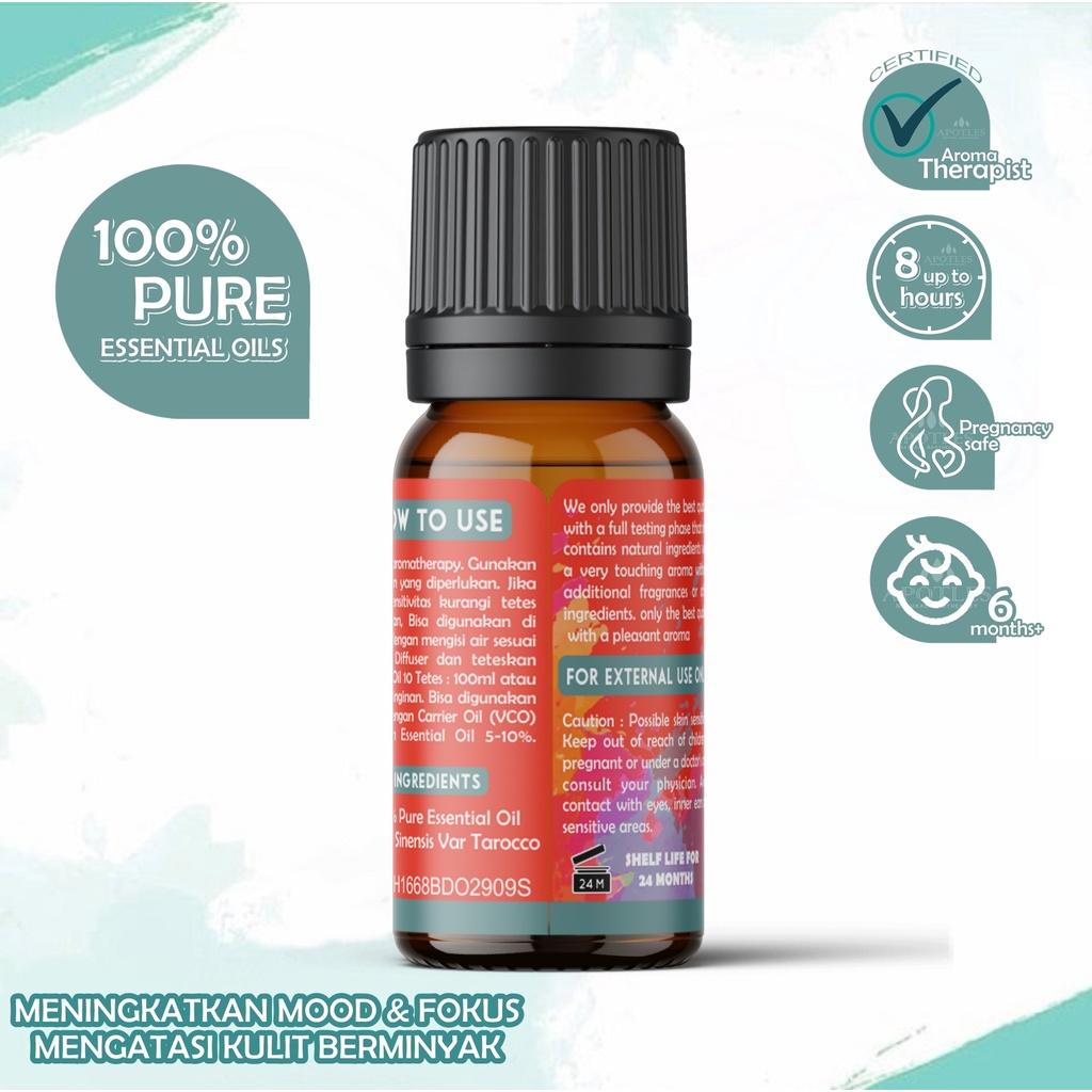 Blood Orange Essential Oil - Minyak Aromaterapi Jeruk Darah 10ml