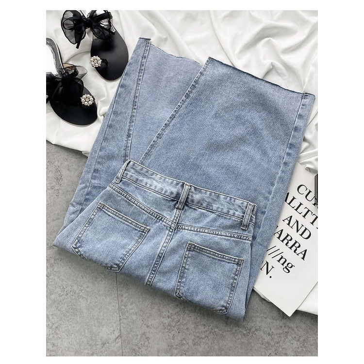 CEWEK_ID rok jeans 7 8 wanita rok belah samping/rok korean style panjang rok high waist cewek seksi kekinian 2023 ootd