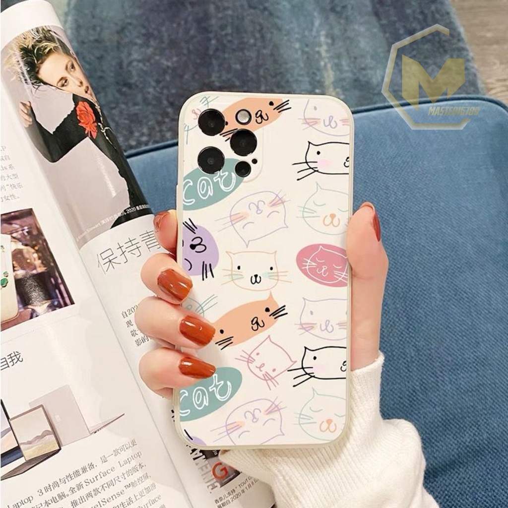 SS109 SOFTCASE MOTIF CUTE CAT OPPO A31 A8 A57 A39 A57 2022 A77S A37 NEO 9 F1S A59 RENO 4 4F 5 6 7 7Z F5 F7 MA3495