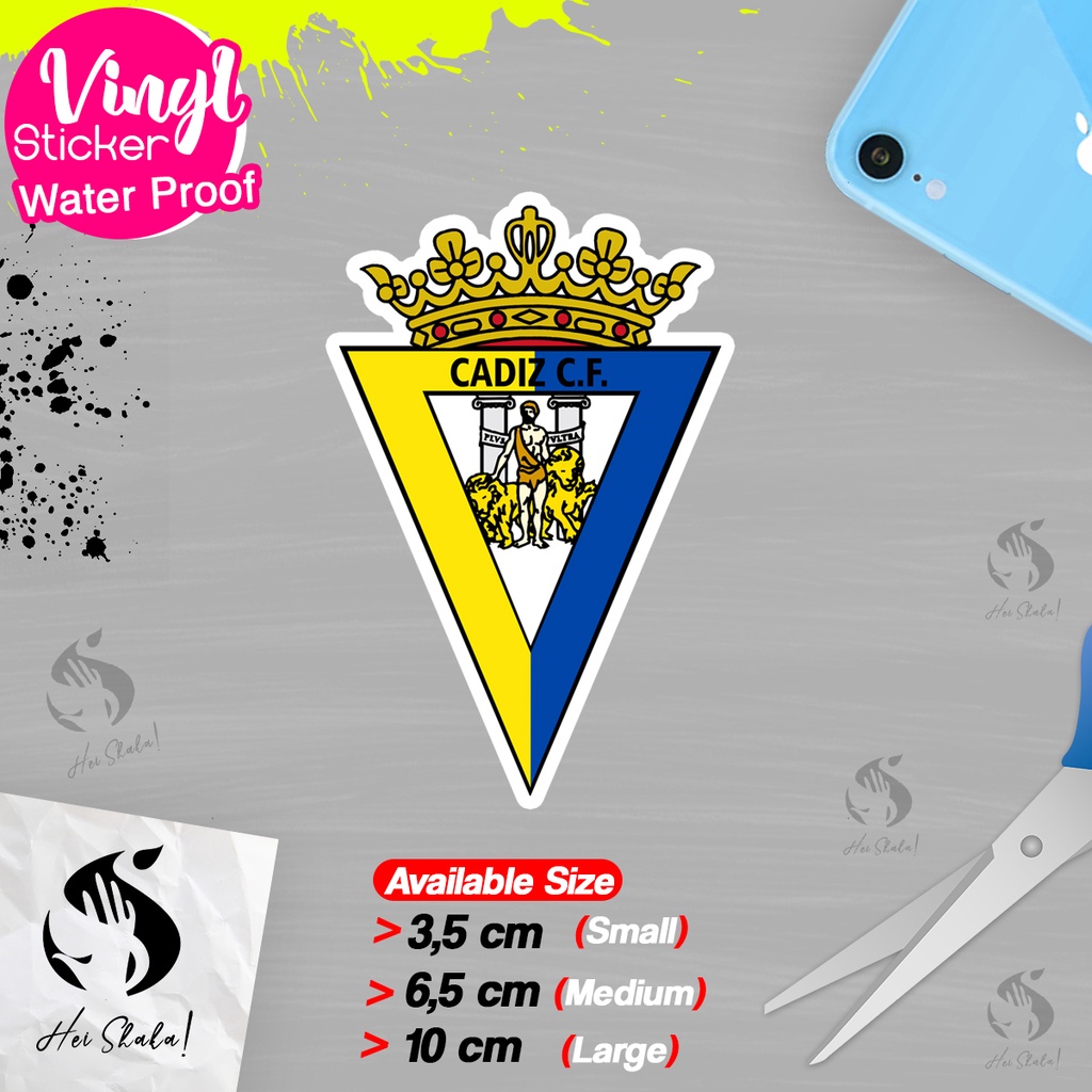 

Stiker Cadiz Klub Sepak Bola Liga Spanyol Sticker Logo Satuan Bahan Anti Air