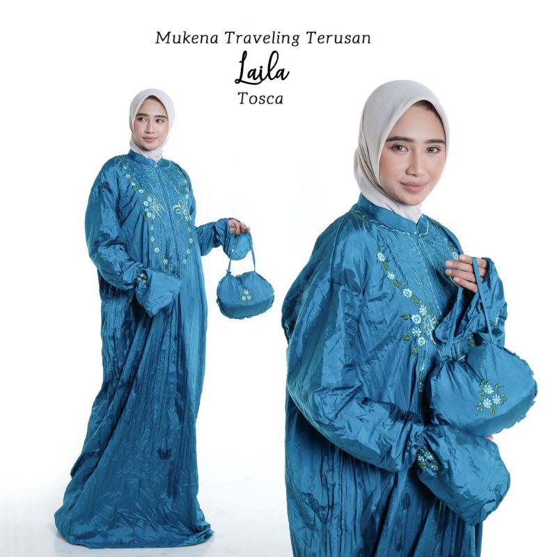 PROMO MUKENA TELEKUNG RUKUH KADO TRAVELLING DEWASA TERUSAN PONCO PARASIT LALA GROSIR MUKENAH TASIK