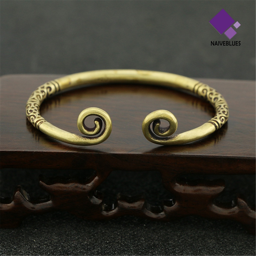 Gelang Bangle Adjustable Bahan Kuningan Untuk Pria Dan Wanita