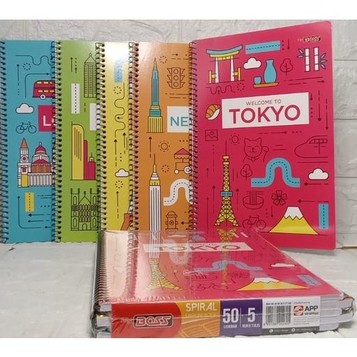 

㋿H Buku Tulis SPIRAL Bigboss / B5 50 Lembar BEST PRICE 2898 ◘