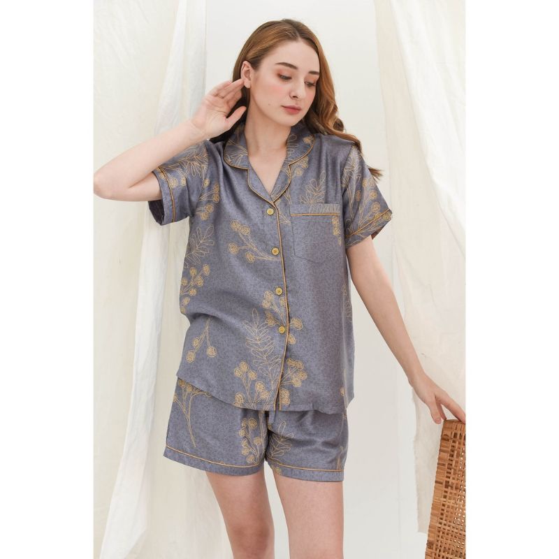 BAJU TIDUR CELANA PENDEK KATUN ORGANIK SILK PREMIUM GREET