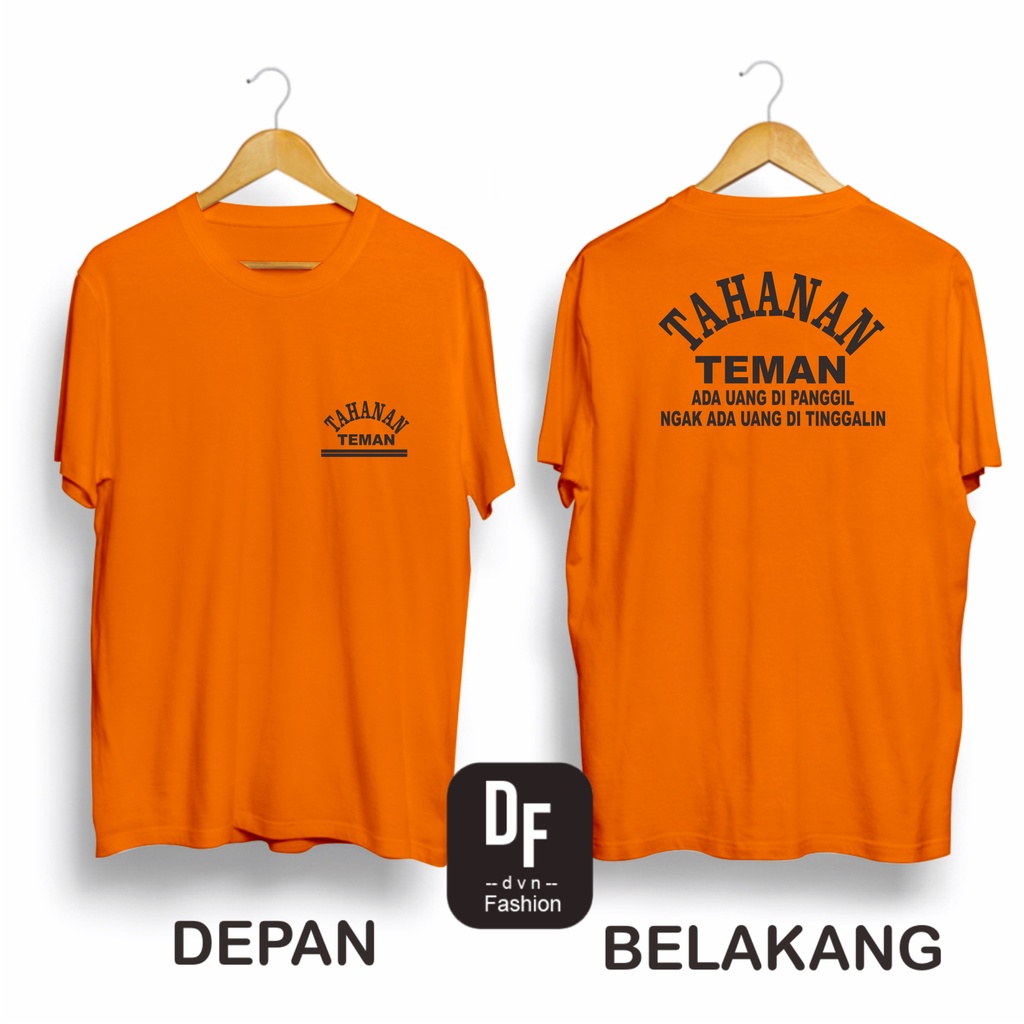 COD Kaos Distro Pria Wanita TAHANAN TEMAN Kaos Tulisan Lucu / Baju Oblong / Katun / Kaos Distro Orig