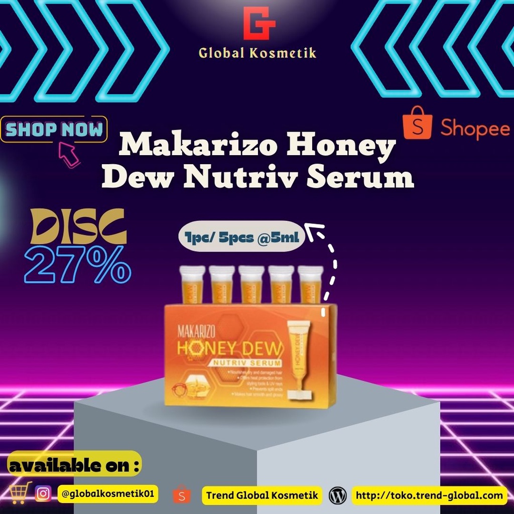 Serum Rambut Makarizo Honey Dew Nutriv Serum