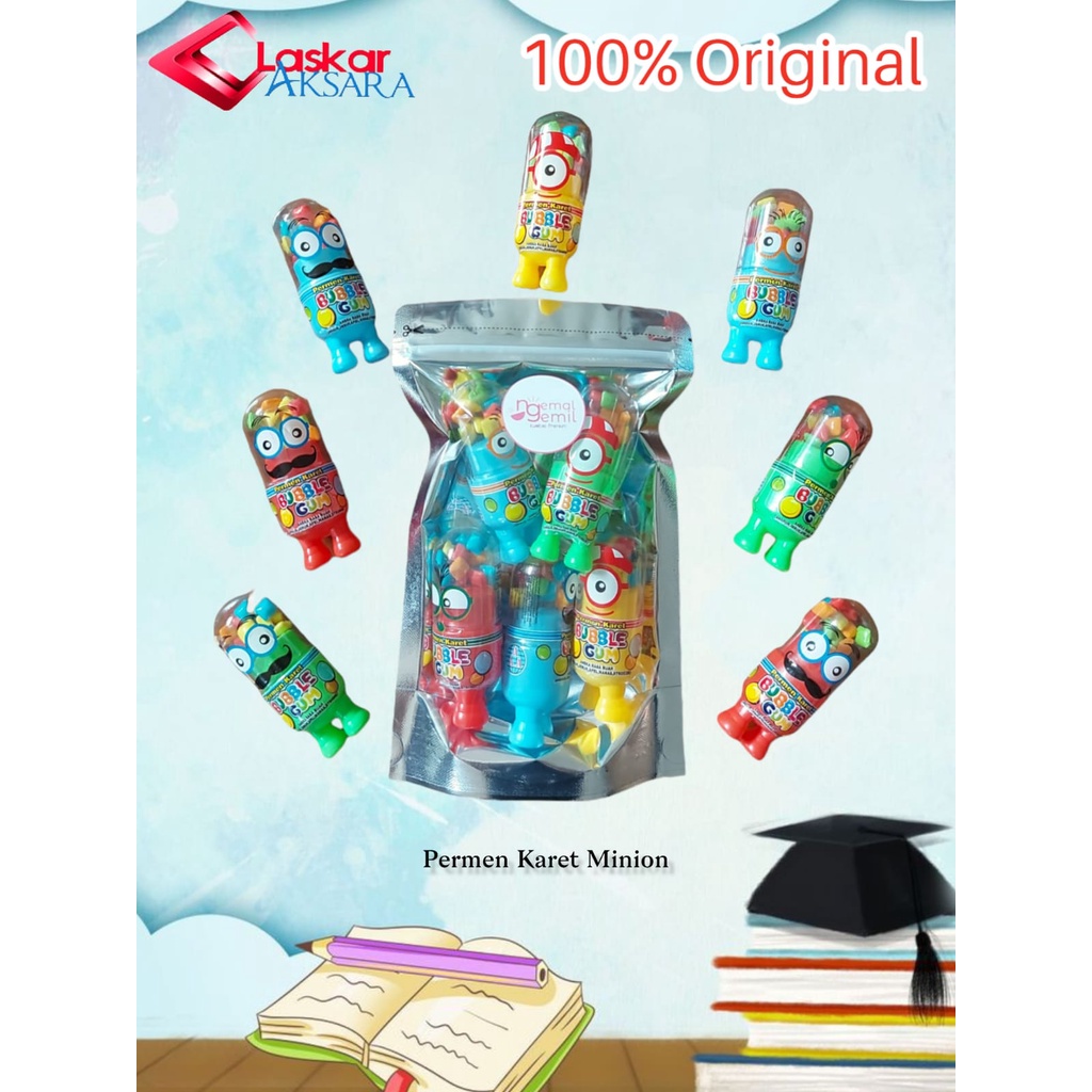 

Permen Karet Minion Warna Warni Permen Karet Aneka Rasa Buah / Premium