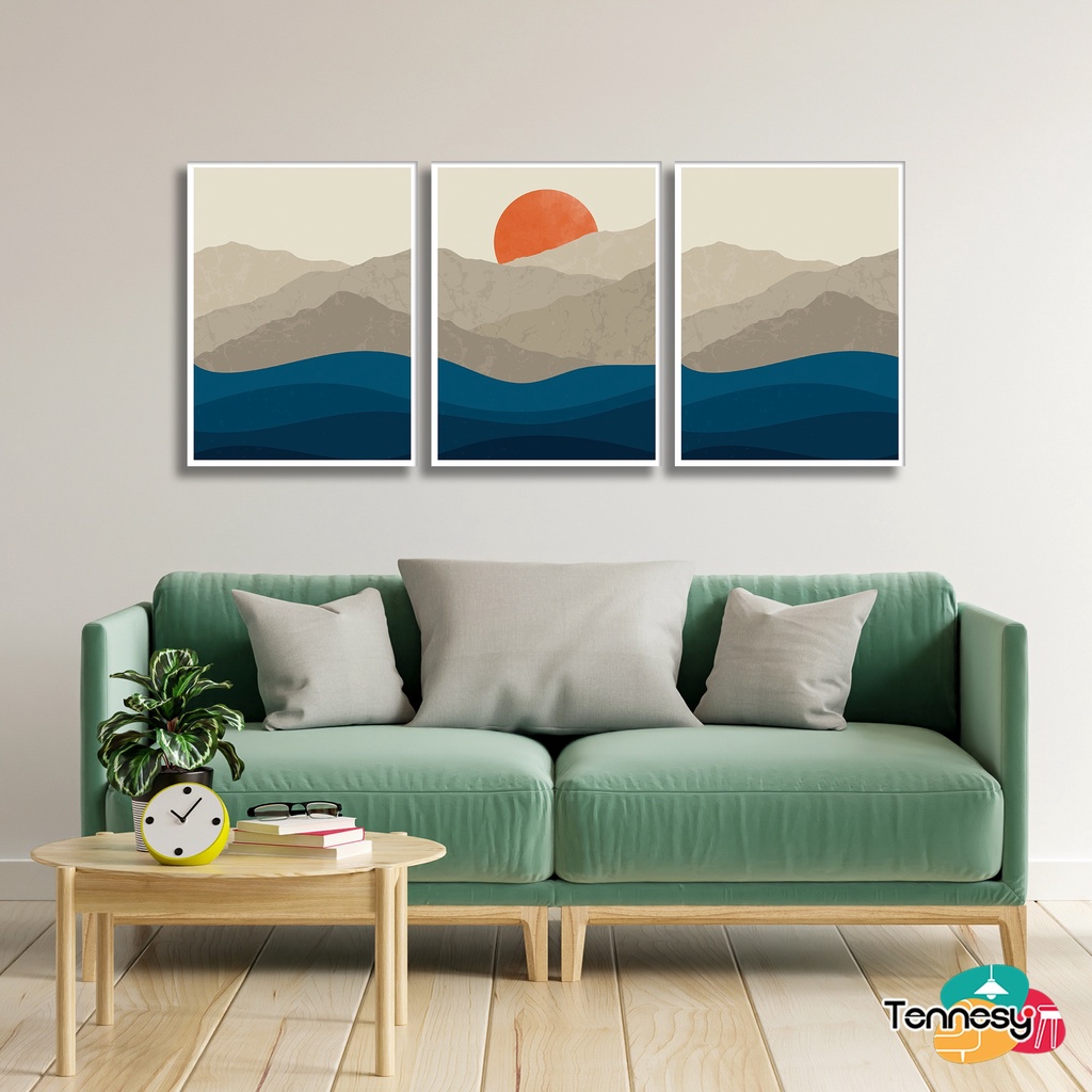 TENNESY HIASAN DINDING FULL SET PEMANDANGAN GUNUNG MOUNTAIN 15x20CM 3 PANEL WALL DECOR PAJANGAN KAYU DEKORASI DINDING KAMAR TIDUR RUMAH