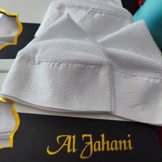 Al Jahani Peci Putih Rajut Import || Original