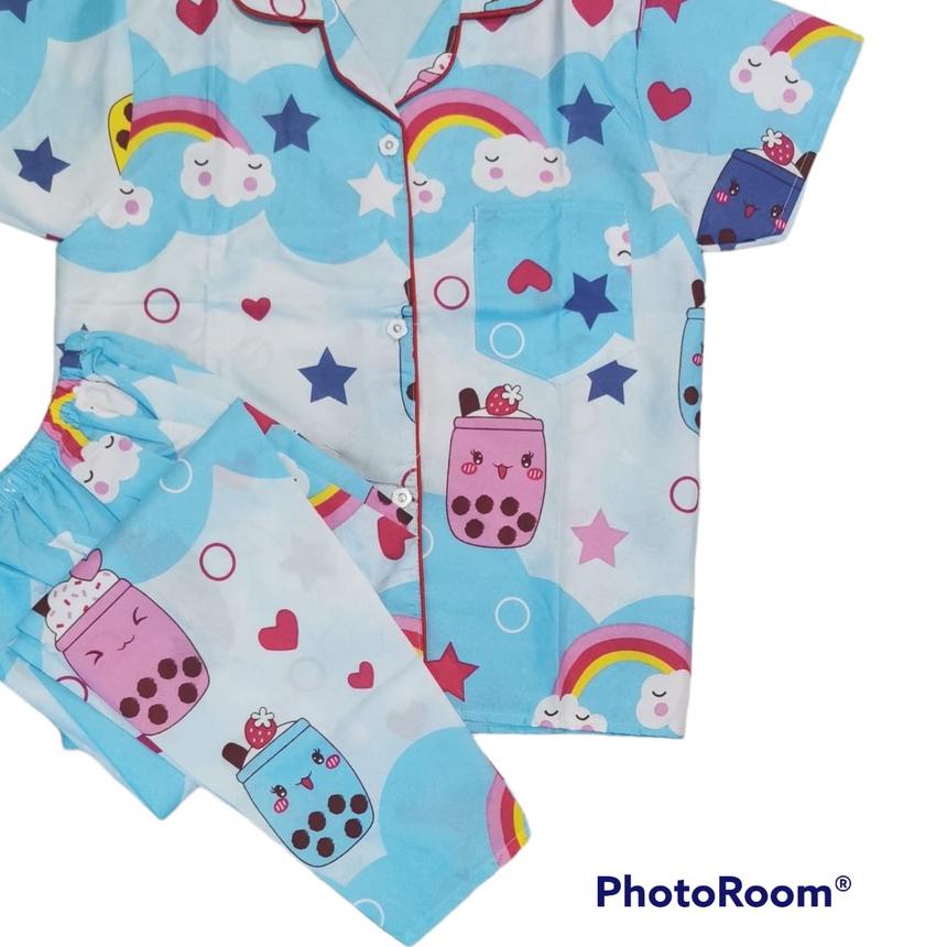 LFF Piyama Anak-Anak Motif Boneka Boba Kekinian