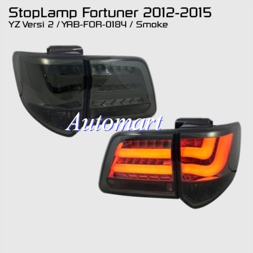 YZ Stop Lamp Lampu Belakang Mobil Toyota Fortuner 2012 - 2015 Smoke