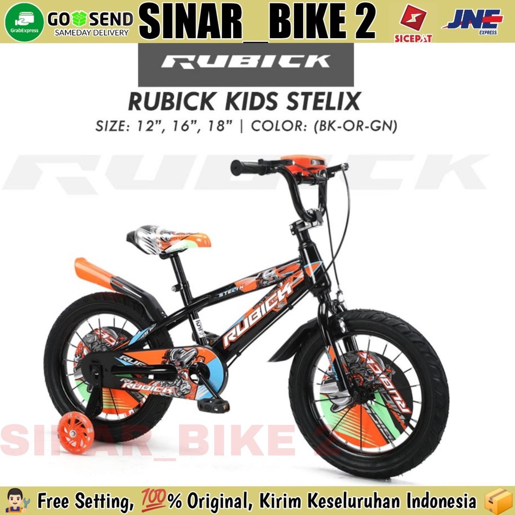 Sepeda Anak Laki BMX RUBICK STELIX 12 ,16 &amp; 18 Inch Musik Lampu