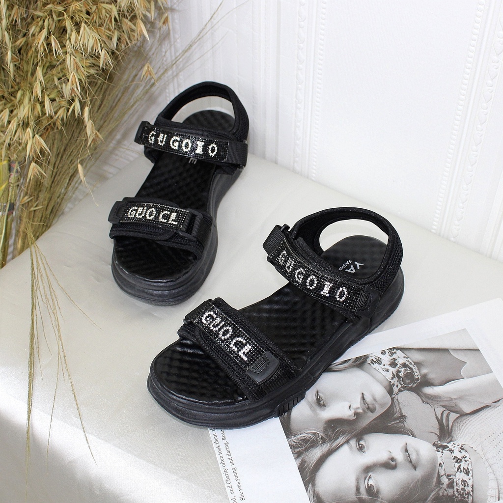 Free Box Sandal Wanita Terlaris Sandal Wanita Kekinian Populer NS C522 Sepatu Sandal Wedges Wanita Import